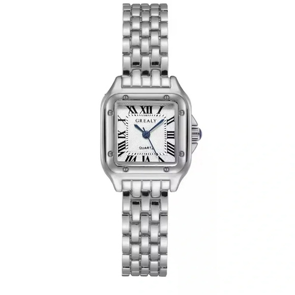 Panthere Classic Rectangle Stainless Steel Watch - Picture 1 of 16